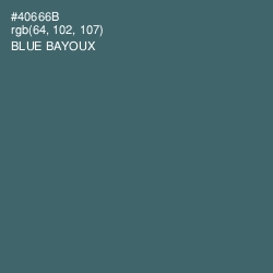 #40666B - Blue Bayoux Color Image
